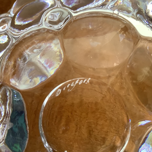 Orrefors Raspberry Crystal Glass Bowl - Picture 6 of 10